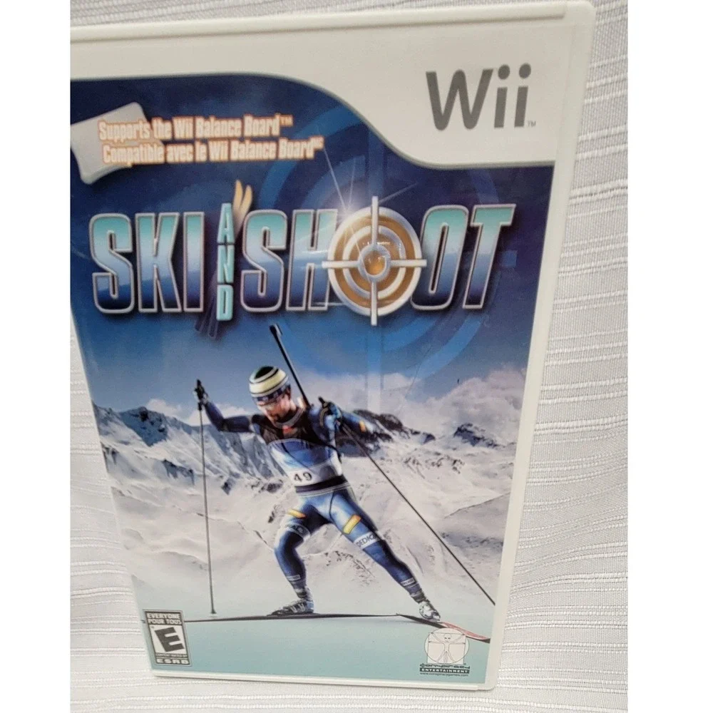 Ski and Shoot Nintendo Wii Game Biathlon Sports Simulation Complete CIB